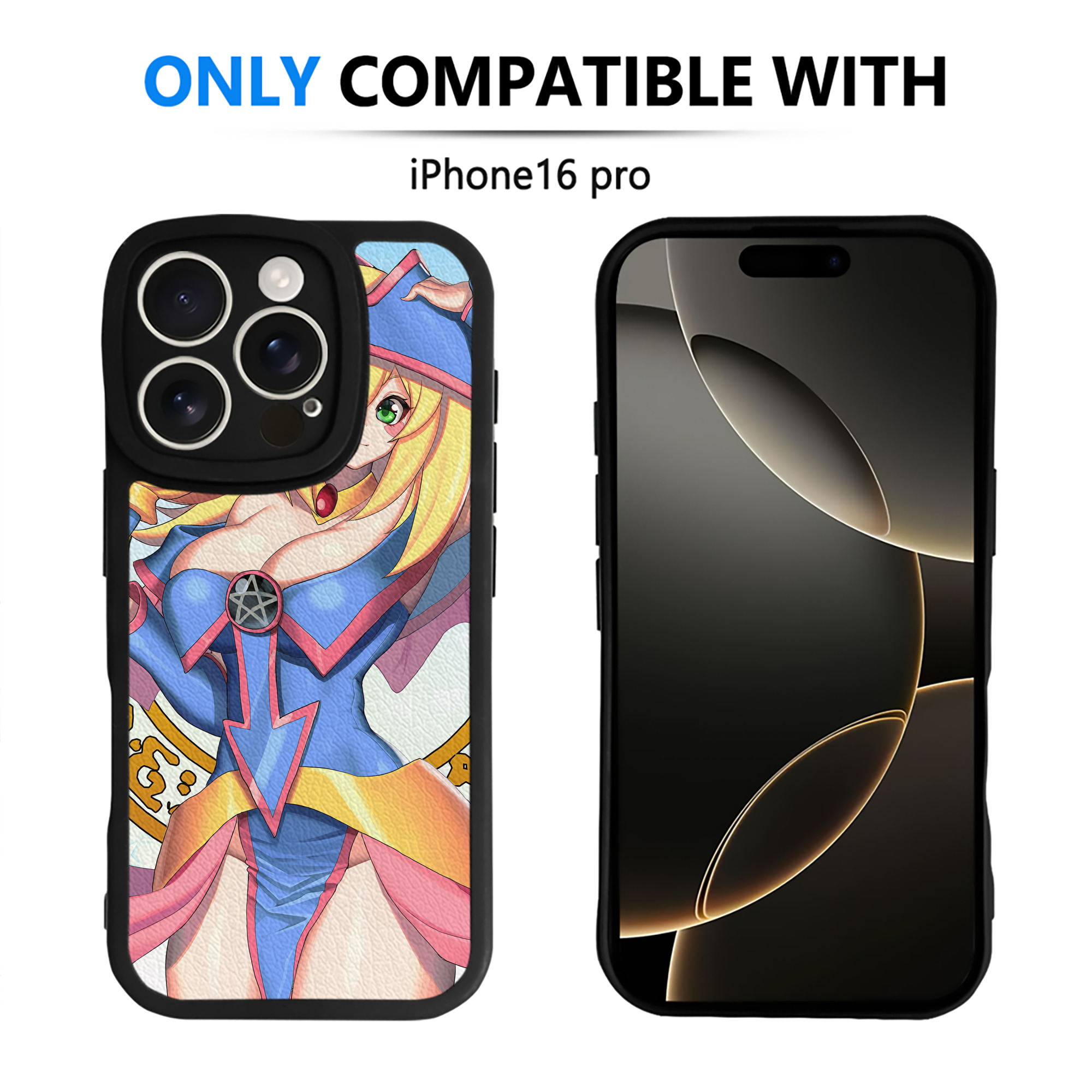 （画像用） 遊☆戯☆王 Yu-Gi-Oh! 【iPhone 16シリーズ対応】シリコンスマホケース（レザー調） 材質：シリコン